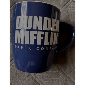 The Office Dunder Miffin Paper companu Mug Blue 25oz